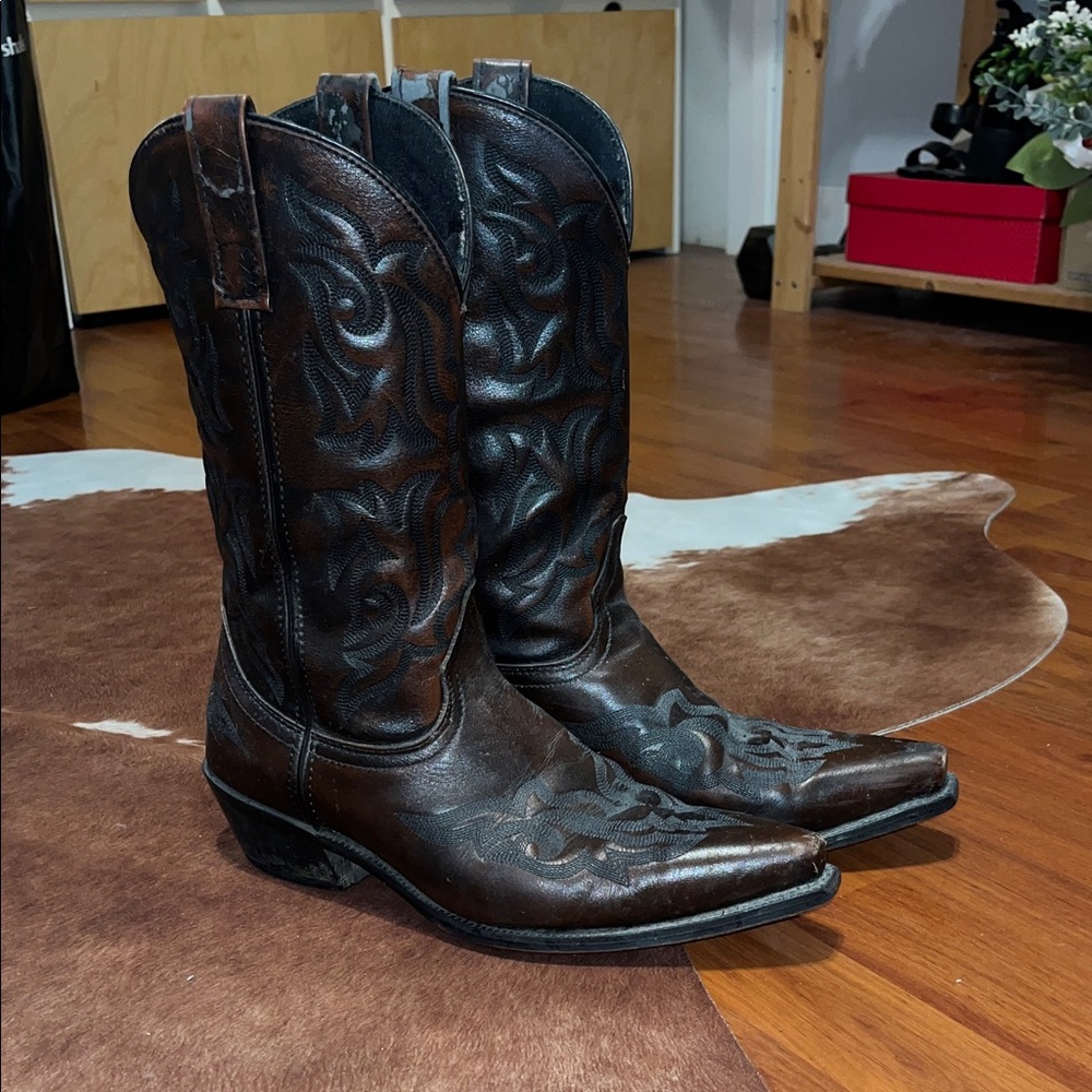 Laredo Dark Brown Western Boots